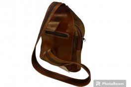 Mochila Cuero Natural - Cod 198