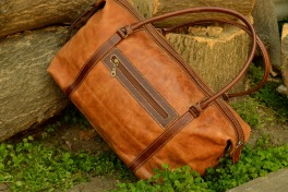 Bolso Cuero Natural - Cod 219
