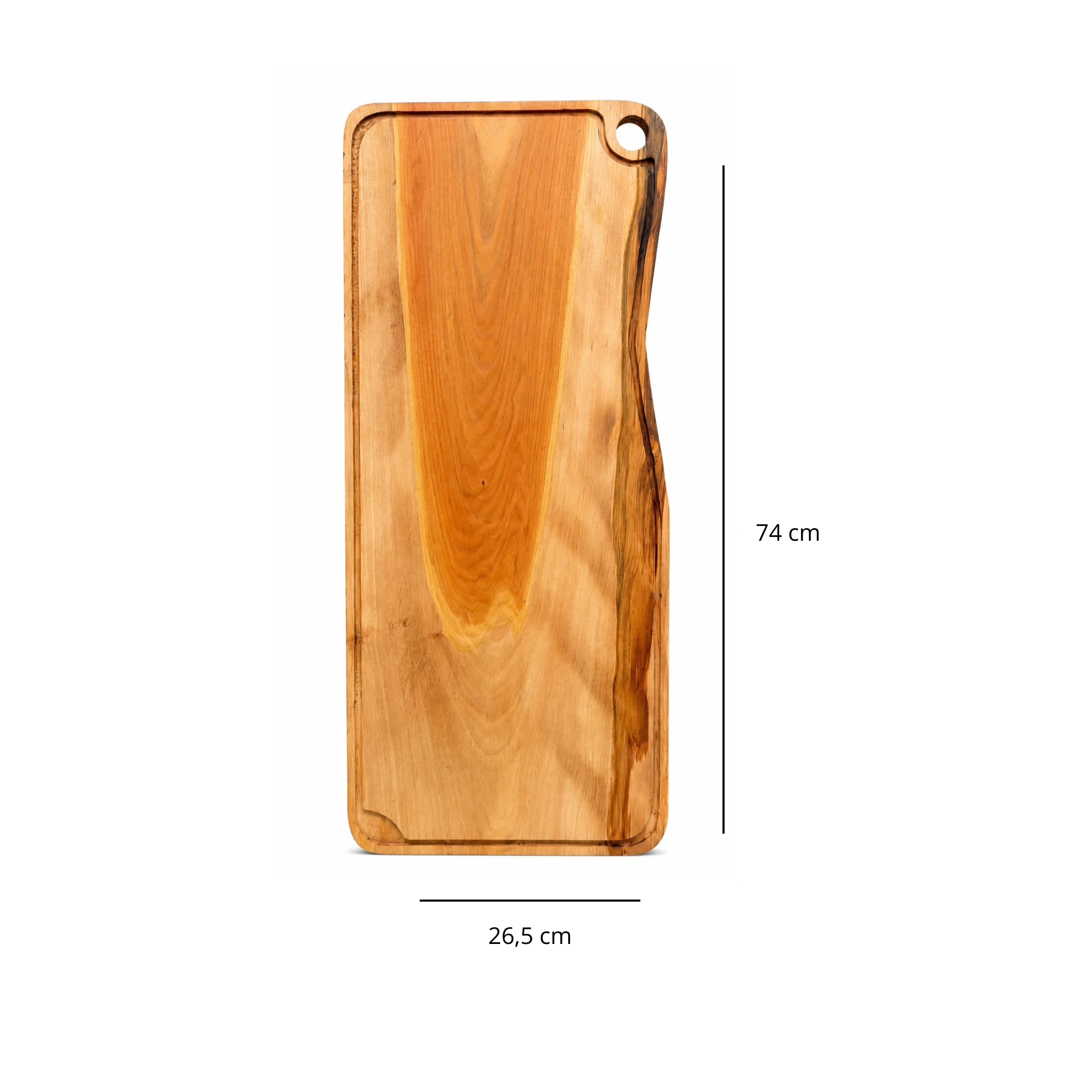 Tabla de Madera Nativa Raulí (74 x 26,5 cm) 