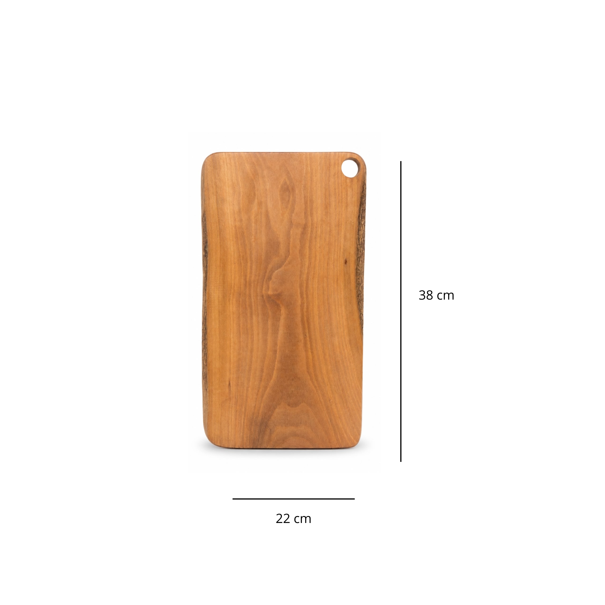 Tabla de Madera Nativa Raulí (38 x 22 cm) 