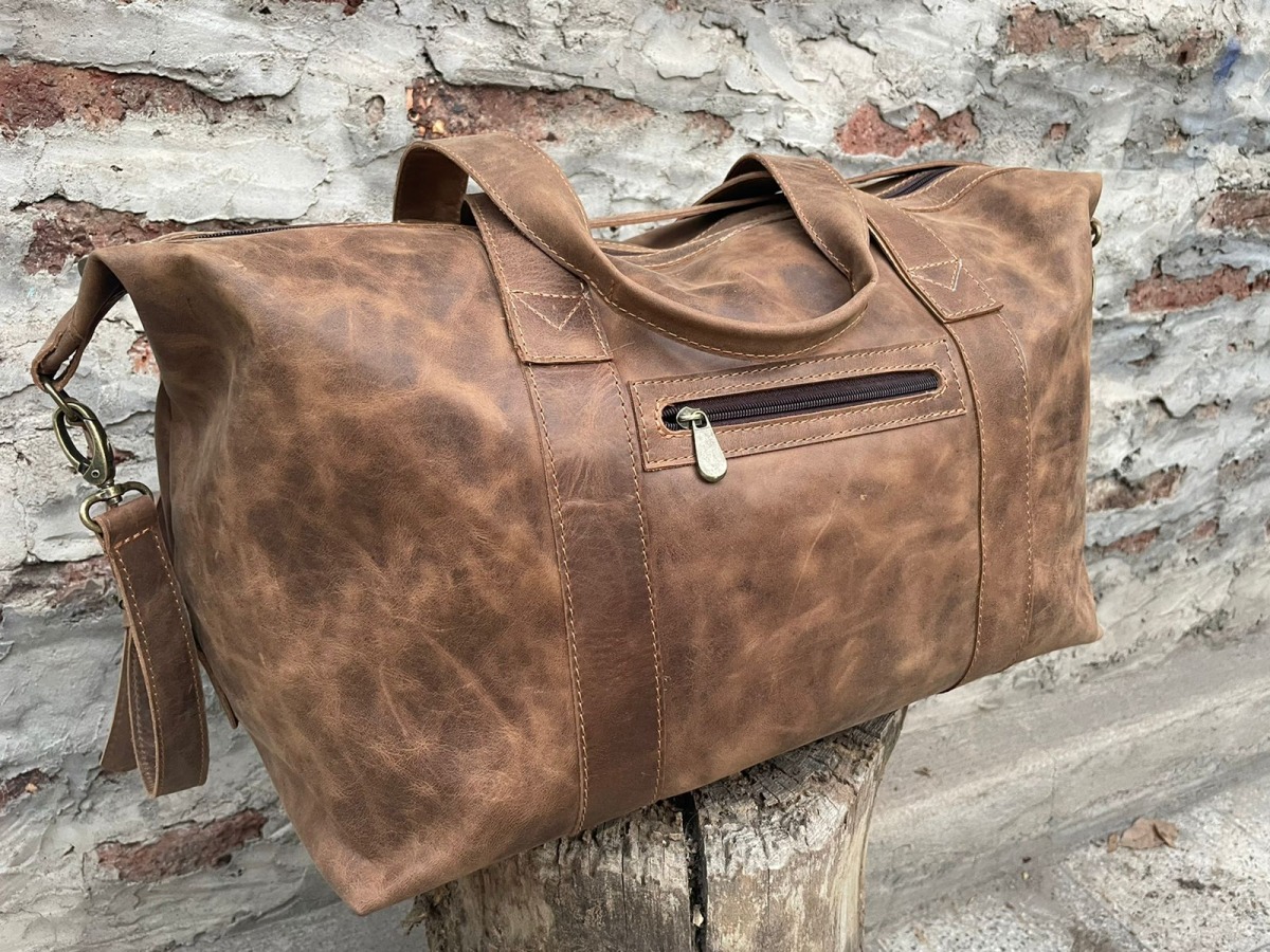 Bolso Cuero natural cod145 Macueros
