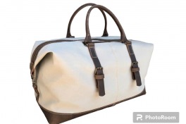 Bolso en Lona Con Cuero Cod - 107