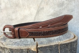 Cinturon En Cuero Natural - Cod 187