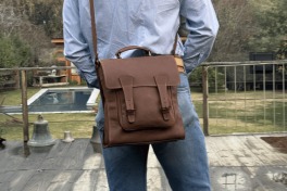 Morral Cuero Natural - Cod 261